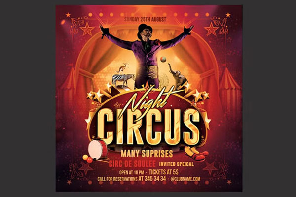 Best Circus Flyer Templates – Free & Premium PSD, Ai, Word, Doc, Indesign, Vector, EPS, PNG, TIFF Formats Download